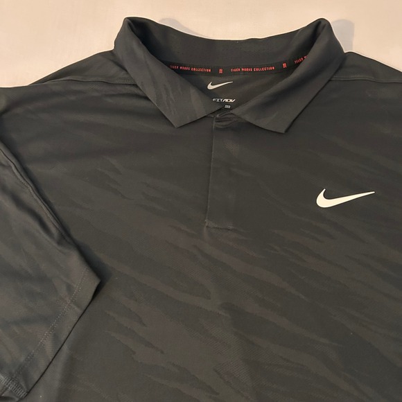 Nike Tiger Woods Collection XXL Men's Dri-FIT ADV Golf Polo Shirt Black - Picture 1 of 9